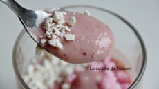 Crème à la confiture de framboises