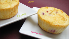 Moelleux citron pommes framboises