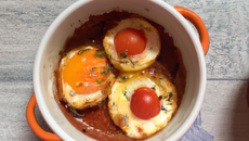 Œufs cocotte à la tomate