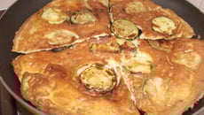 Courgette sur son nuage d'omelette