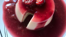 Panna Cotta coulis de framboise