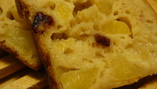 Cake aux pommes et cranberries au miel d'acacia