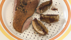 Magret de canard du Tarn chaud au foie gras