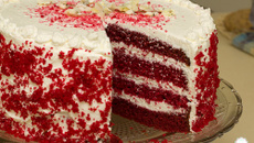 Gâteau rouge velours