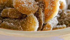 Gingembre confit et sirop de gingembre