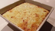 Gratin de risotto au poulet