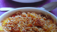 Crumble aux nectarines