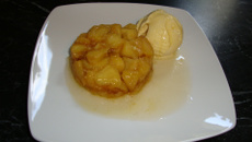 Crumble aux pommes caramélisées classique