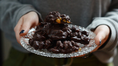 Cluster de cacahuètes au chocolat