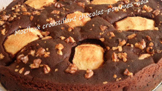 Moelleux croustillant chocolat pommes