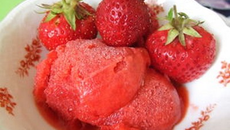 Sorbet à la fraise