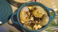 Gratin de pommes de terre et tomates à la féta