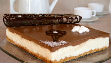 Entremets vanille-chocolat