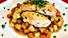 Poulet à la vanille et aux chouchous