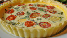 Pâte brisée light pour quiche légère et végétarienne