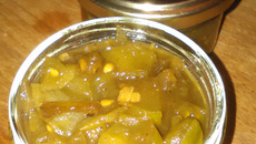 Chutney de tomates vertes