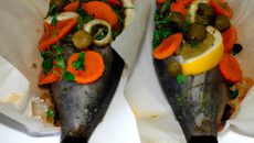 Duo de poissons en papillote pour Noël