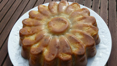 Gâteau aux poires et farine de châtaignes