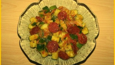 Poêlée de courgettes au chorizo