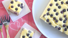 Cheesecake citron myrtilles