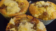 Cupcakes au crumble de rhubarbe (muffin)