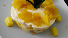 Tartare d'ananas à la mousse de mascarpone