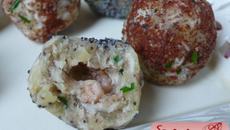 Bille de maquereau au cœur de crevette grise