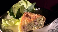 Tarte poireaux lardons