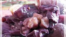 Potée de chou rouge aux pommes et aux châtaignes