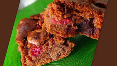 Brownie choco-framboises