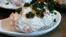 Cuillères apéritives saumon ricotta