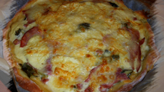 Tarte extra-légère aux poireaux