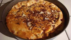 Grosse crêpe aux fruits de saison