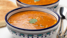 Soupe express tomate et pois chiches