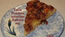 Tatin pommes noisettes raisins sec