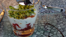 Trio de couleurs en verrine