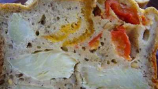 Cake aux artichauts et poivrons