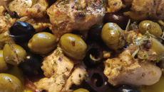 Chapon aux olives