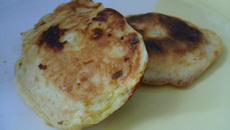 Galettes de pommes de terre au laguiole