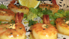 Gambas rissolées au pastis