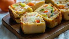 Cake surimi courgettes