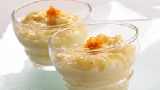 Riz au lait à l'orange et au safran