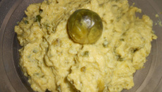 Purée de choux de Bruxelles au fromage