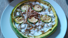 Tarte light aux courgettes et au riz