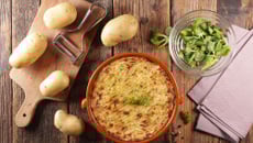 Parmentier de boudin aux oignons aux pommes