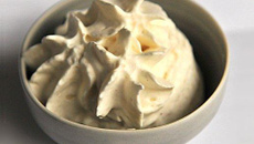 Crème chantilly onctueuse