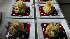 Aumônières Italiennes à la framboise