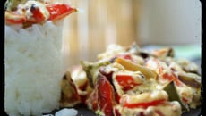 Escalope aux poivrons