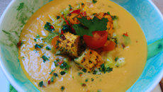 Velouté de légumes au tofu soyeux Thermomix