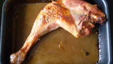 Cuisse de dinde au miel